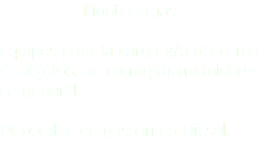 Montacargas Equipos para la carga y/o descarga de objetos, así como para maniobras en general. Disponible en gasolina o Diesel.